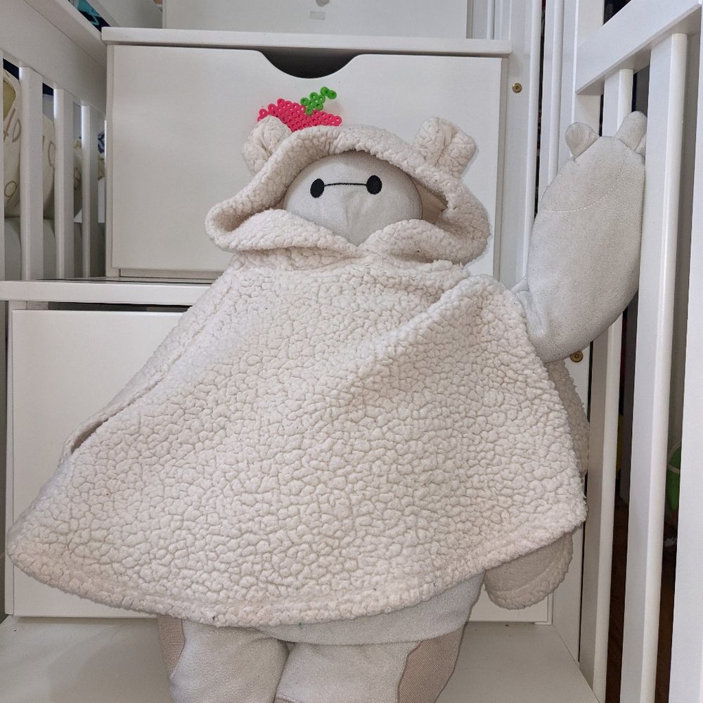 Next Direct Faux Fur White Poncho Unisex
